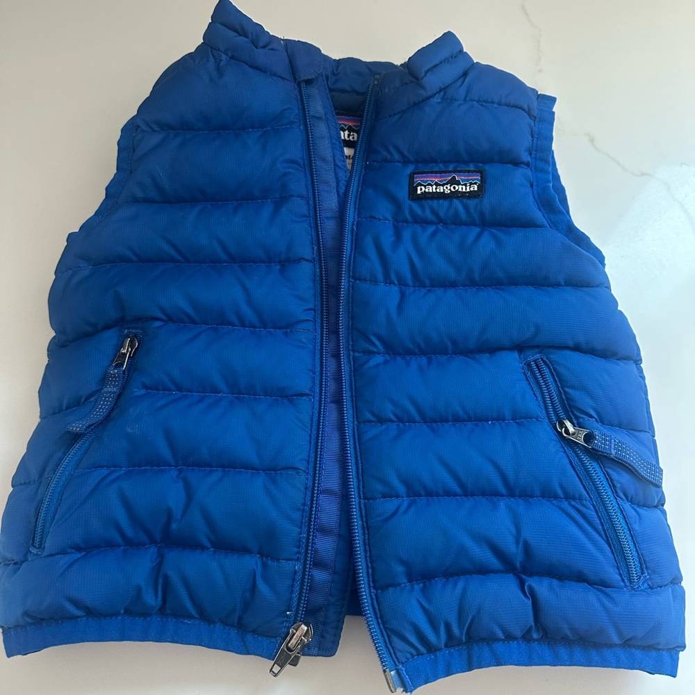 Patagonia Blue Puffer Vest Sz 12m